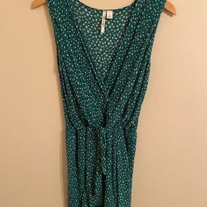 green & black cheetah romper